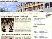Tablet Screenshot of fkg-wuerzburg.de